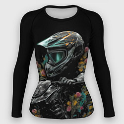 Женский рашгард Абстрактный байкер