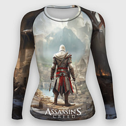 Рашгард женский Assassins creed старинный город, цвет: 3D-принт