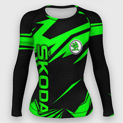 Женский рашгард Skoda - green uniform