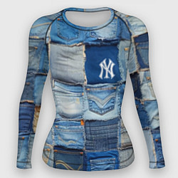 Женский рашгард Patchwork - New York yankees baseball team