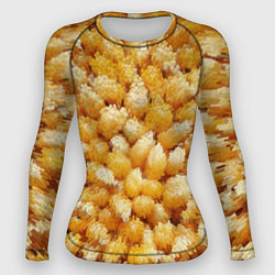 Женский рашгард Трансформация зерен в объемные столбы