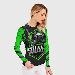 Рашгард женский Games soldier, цвет: 3D-принт — фото 2