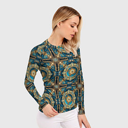 Рашгард женский Благородные узоры паттерн, цвет: 3D-принт — фото 2