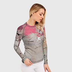 Рашгард женский Старая стена с краской, цвет: 3D-принт — фото 2