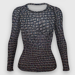 Женский рашгард Крашеная кожа - текстура