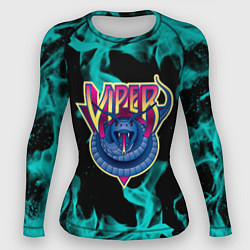 Женский рашгард Вайпер flame neon game