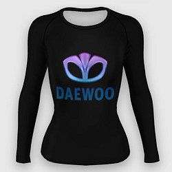 Рашгард женский Daewoo logo neon, цвет: 3D-принт