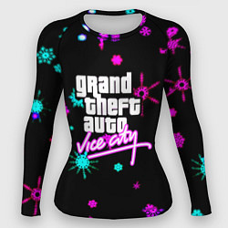 Рашгард женский GTA winter neon, цвет: 3D-принт