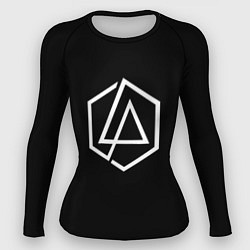 Рашгард женский Linkin park logo white, цвет: 3D-принт