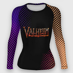Рашгард женский Valheim logo pattern, цвет: 3D-принт