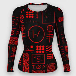 Женский рашгард Twenty one pilots pattern rock