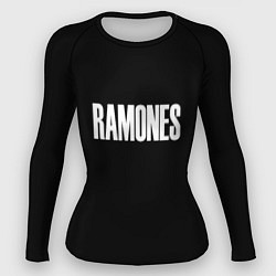 Рашгард женский Ramones white logo, цвет: 3D-принт