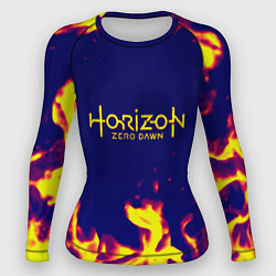 Женский рашгард Horizon zero dawn flame yellow