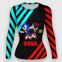 Рашгард женский Sonic sega geometry, цвет: 3D-принт