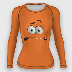 Рашгард женский Эмоция тревожности - глаза крупно, цвет: 3D-принт