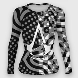 Женский рашгард Assassins Creed logo game usa