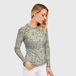 Рашгард женский Смайл и человечки, цвет: 3D-принт — фото 2