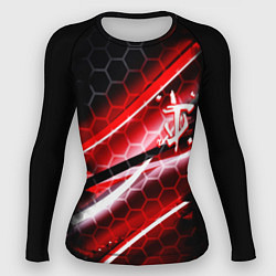 Рашгард женский Doom logo game, цвет: 3D-принт