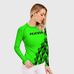 Рашгард женский Haval ярко-зелёный, цвет: 3D-принт — фото 2