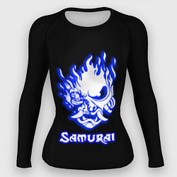 Рашгард женский Samurai logo ghost, цвет: 3D-принт