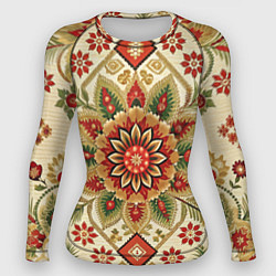 Женский рашгард Русские классические узоры и орнамент