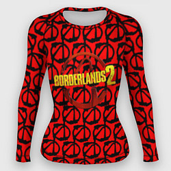 Женский рашгард Borderlands logo pattern