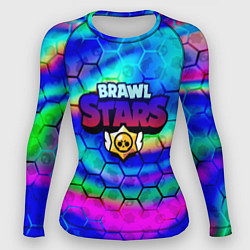 Женский рашгард Brawl stars neon gradient