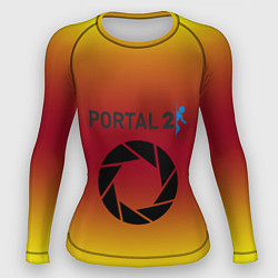 Рашгард женский Portal 2 gradient, цвет: 3D-принт