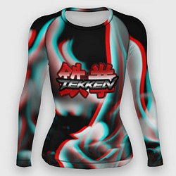 Рашгард женский Tekken fire glitch, цвет: 3D-принт