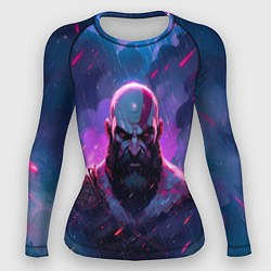 Рашгард женский Kratos - neon rain, цвет: 3D-принт