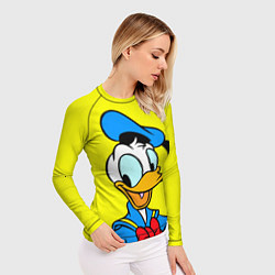 Рашгард женский Дональд Дак, цвет: 3D-принт — фото 2