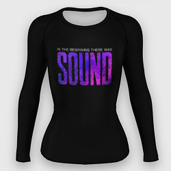 Рашгард женский In the beginning was sound, цвет: 3D-принт