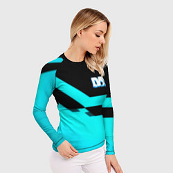 Рашгард женский Dayz geometry, цвет: 3D-принт — фото 2