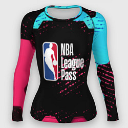 Рашгард женский NBA баскетбол соты неон, цвет: 3D-принт