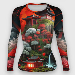 Женский рашгард Японская гора природа