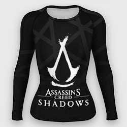 Рашгард женский Assassins creed shadows - монохромный, цвет: 3D-принт