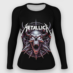 Женский рашгард Metallica - cool skull with horns