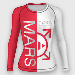 Рашгард женский 30 Seconds to Mars poster, цвет: 3D-принт