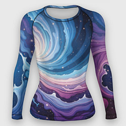 Женский рашгард Космическая волна