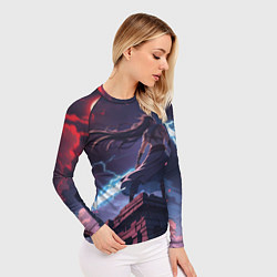 Рашгард женский Эпичное аниме, цвет: 3D-принт — фото 2