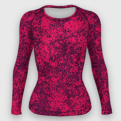 Рашгард женский Насыщенный розовый текстура, цвет: 3D-принт