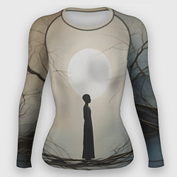 Рашгард женский Минималистичный сюрреализм, цвет: 3D-принт