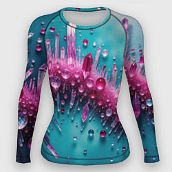 Женский рашгард Розовые кристаллы