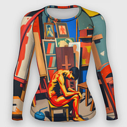 Женский рашгард Художник в мастерской