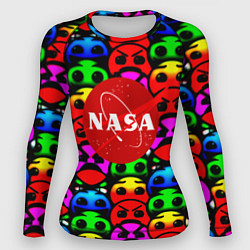 Рашгард женский NASA smile, цвет: 3D-принт