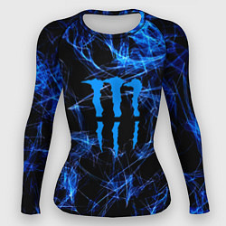 Рашгард женский Monster energy искры дымы, цвет: 3D-принт