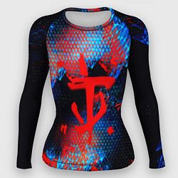 Женский рашгард Doom космическая абстракция
