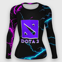 Женский рашгард Dota неоновый шторм