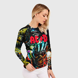 Рашгард женский ACDC рок монстры, цвет: 3D-принт — фото 2