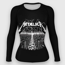 Рашгард женский Metallica - lightnings in metropolis, цвет: 3D-принт